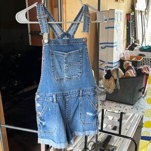 Denim Overalls Shorts by Jordache